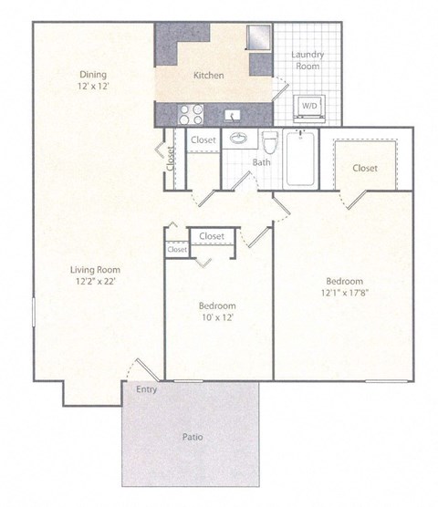 B2 Floor Plan at Amberleigh, Fairfax, 22031